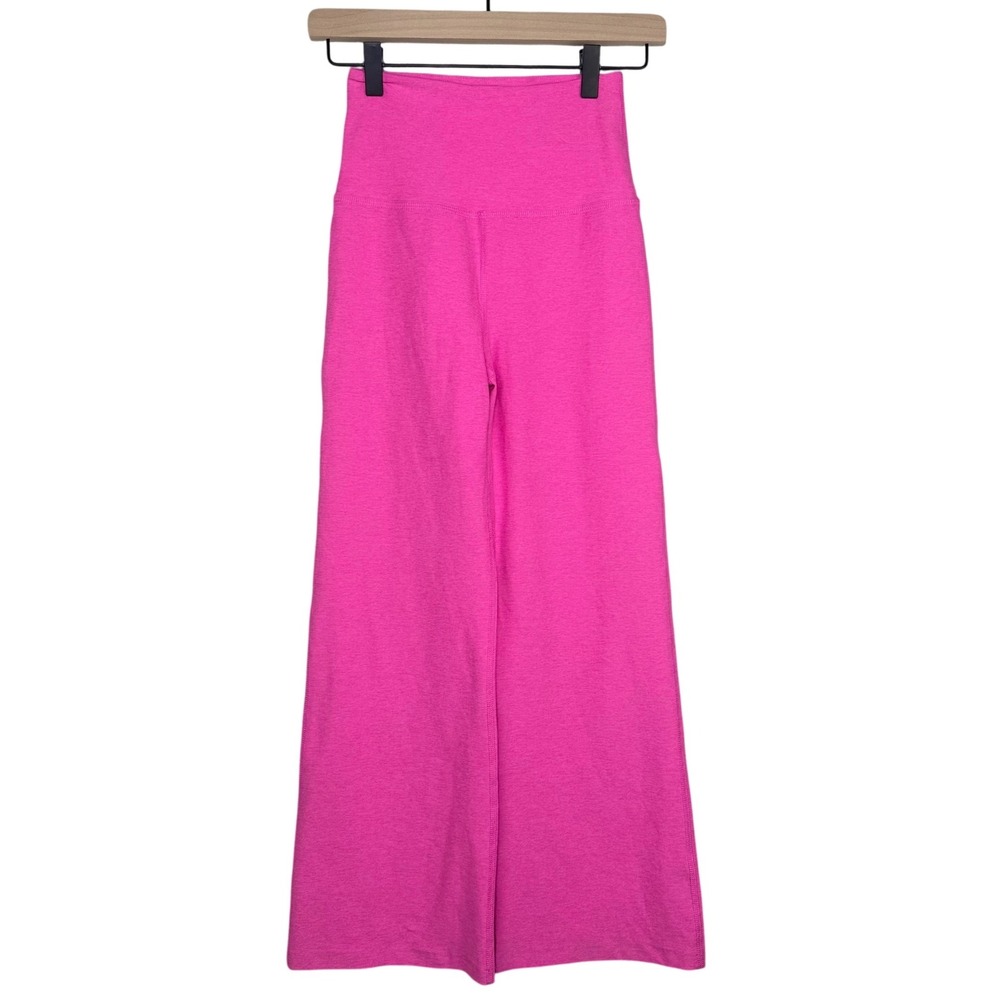 Beyond Yoga Spacedye High Waisted Wide Leg Pants Pink SD1157 Womens Small
